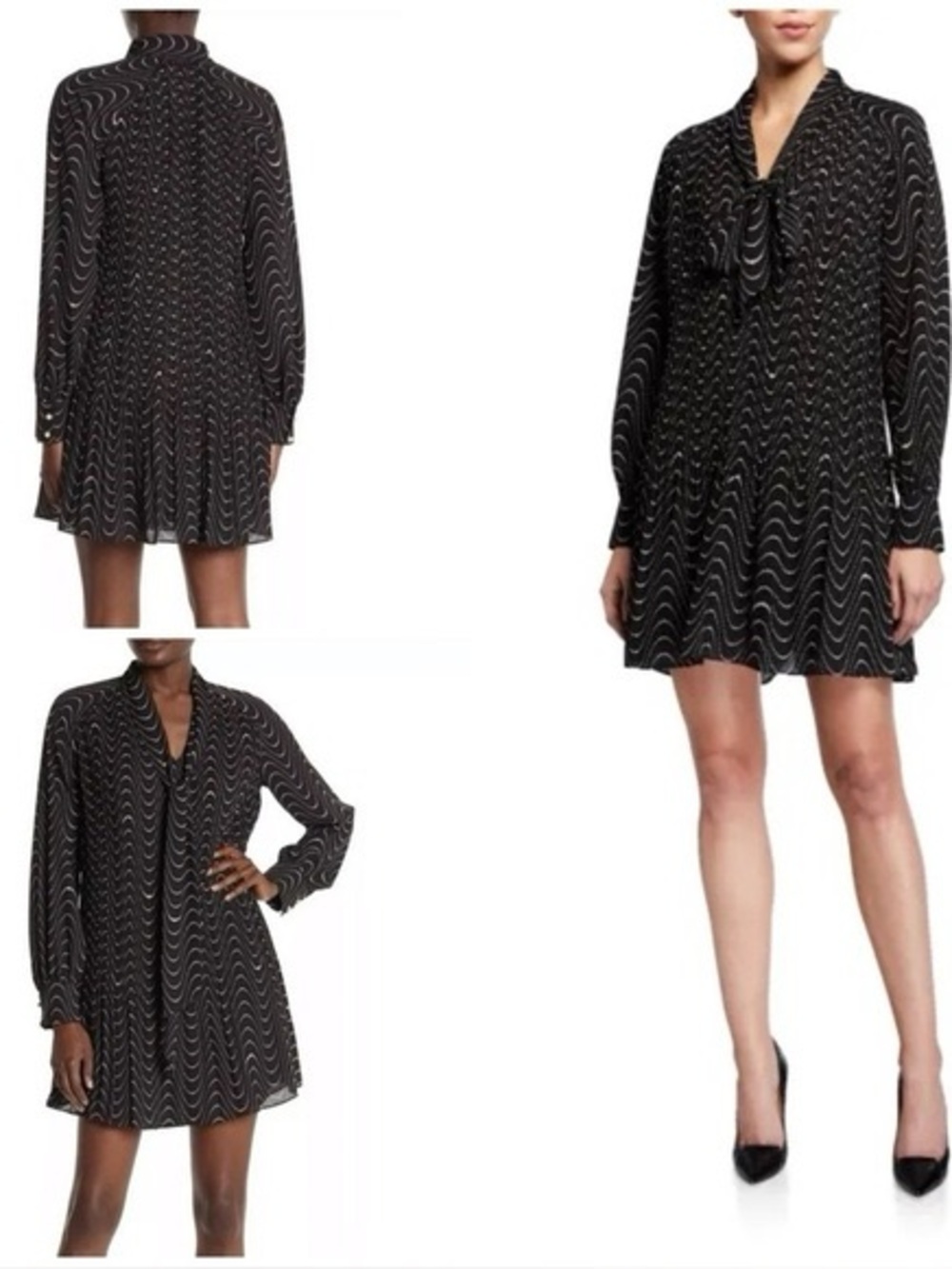 Kate Spade Wavy Dot Shift dress, size 0